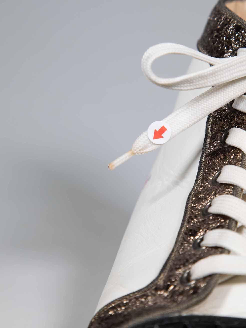 Christian Louboutin Leather High-Top Trainers Size IT 42 1