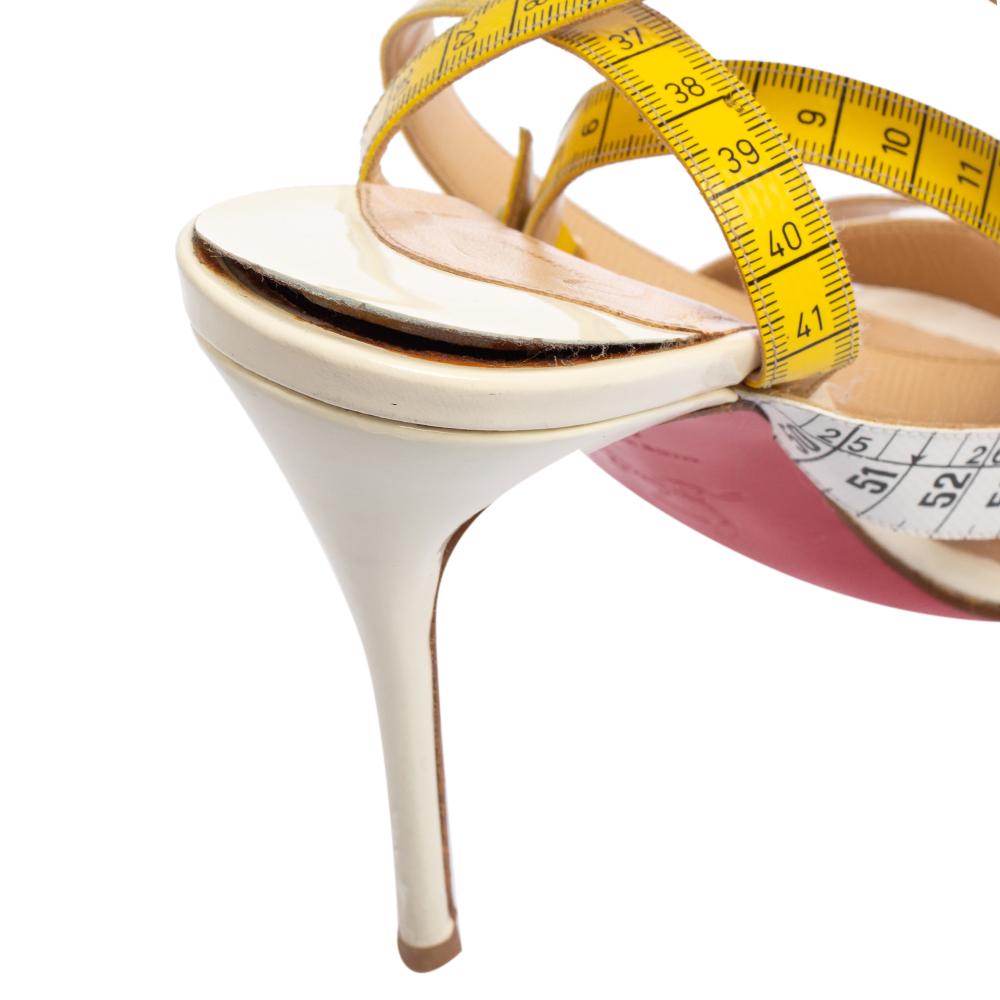 Louboutin tape measure heels sales