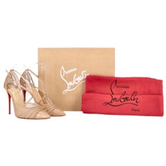 Christian Louboutin Leather & Mesh Theodorella Heels