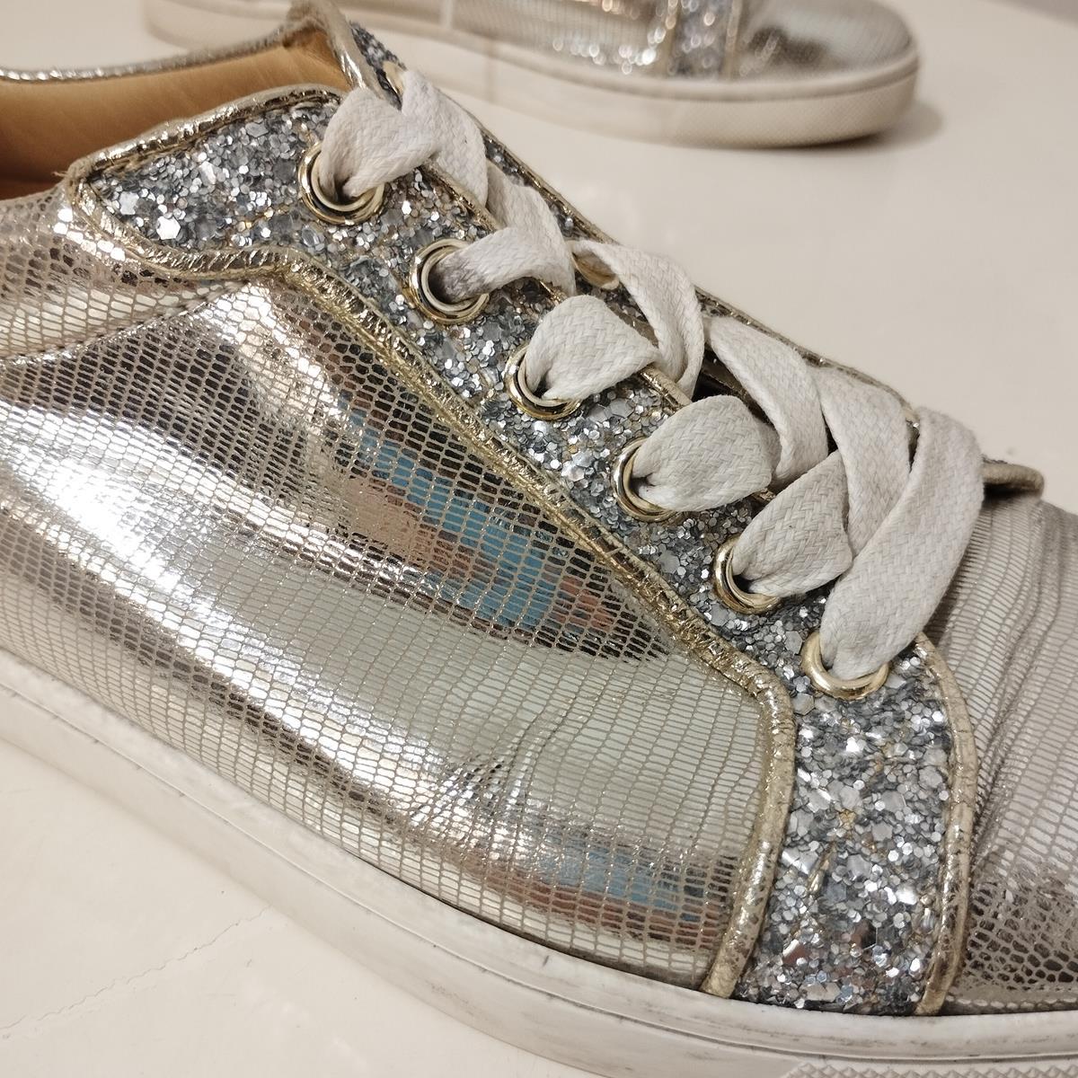 Christian Louboutin Leather Sneakers IT 37, 5 For Sale 1