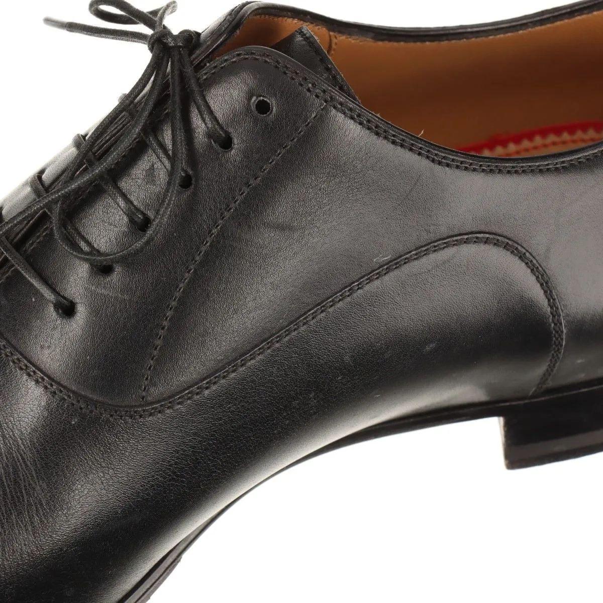 Christian Louboutin Leather Straight Tip Shoes Men's Black For Sale 15