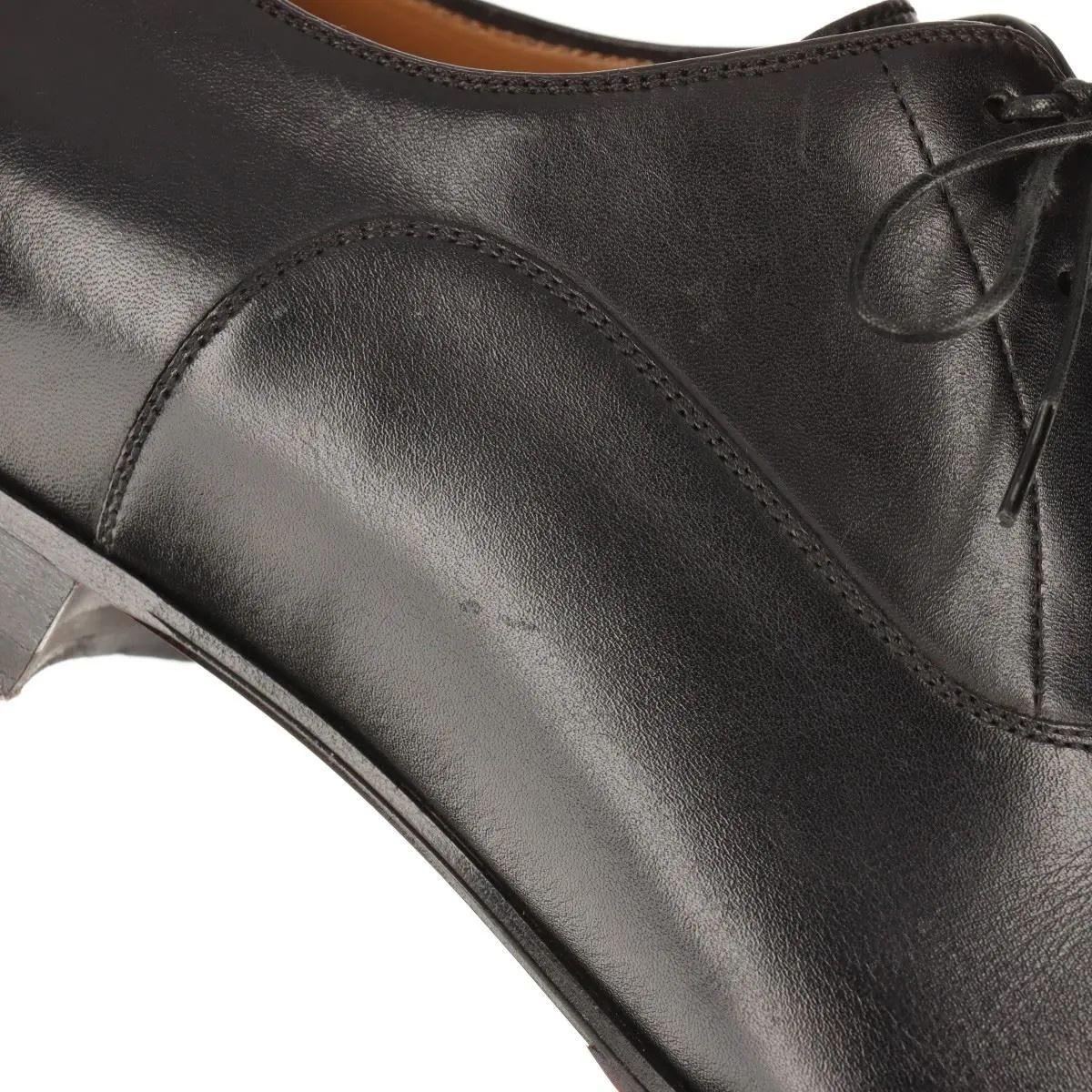 Christian Louboutin Leather Straight Tip Shoes Men's Black For Sale 16