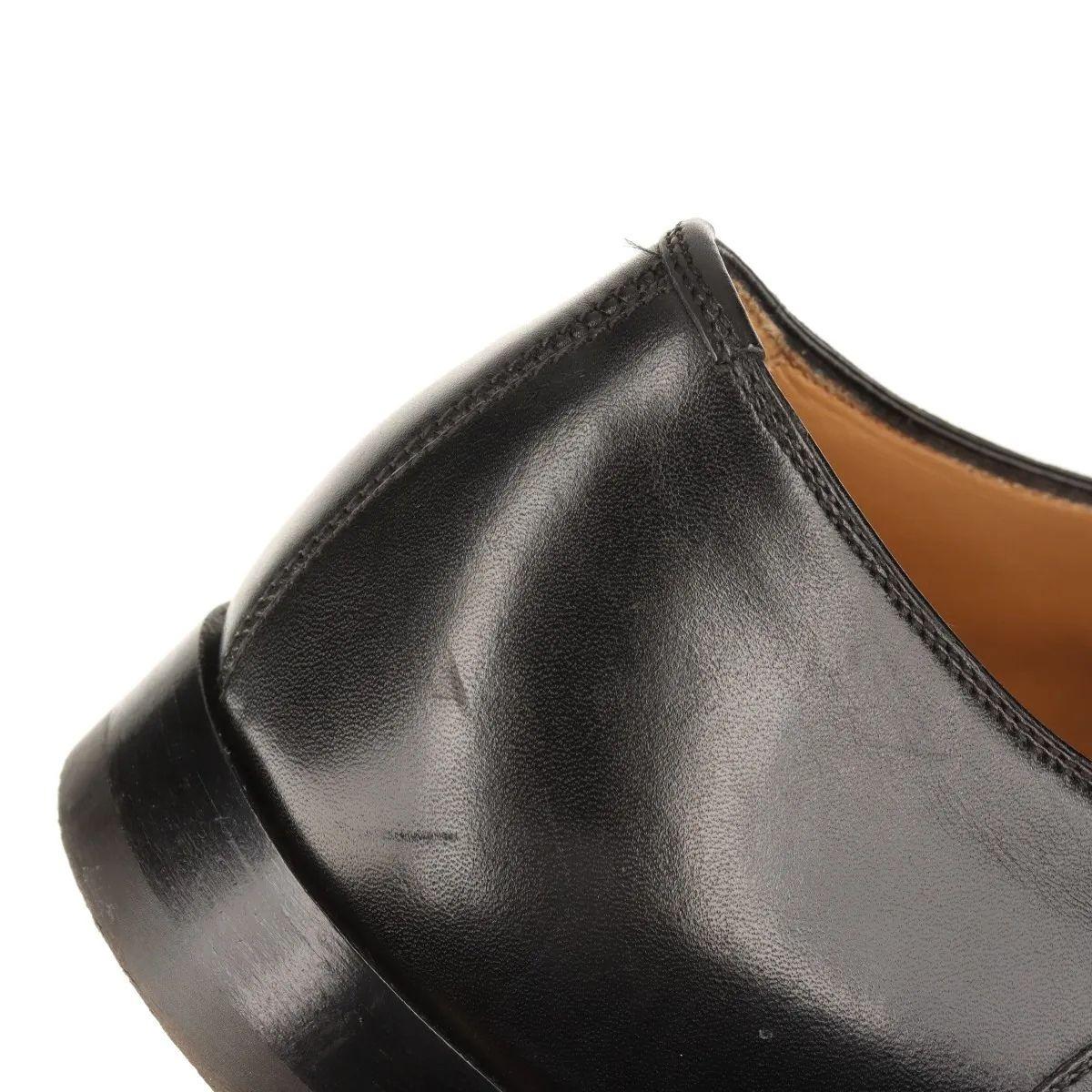 Christian Louboutin Leather Straight Tip Shoes Men's Black For Sale 17