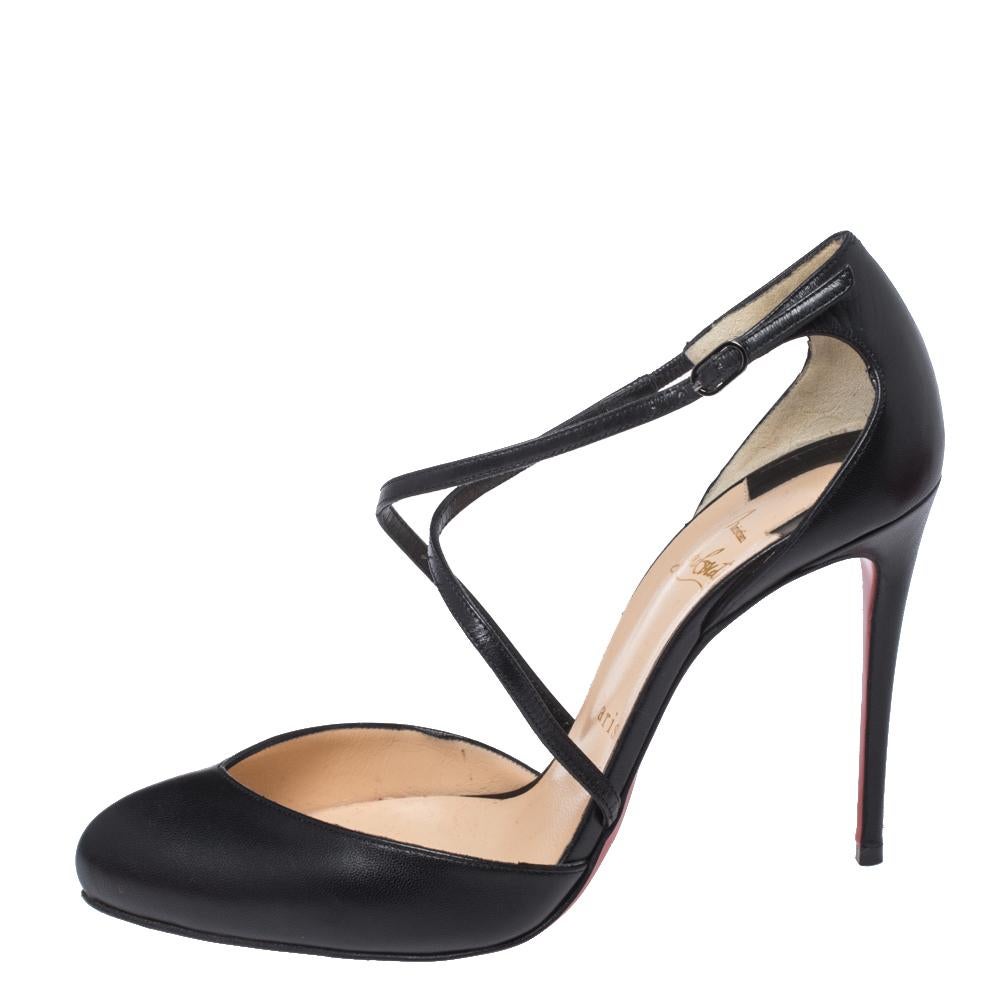 Louboutin with ankle strap clearance