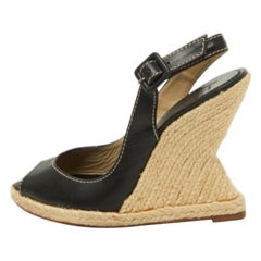 Christian Louboutin Sandalias de piel You Love Espadrille Wedge Slingback Talla 37