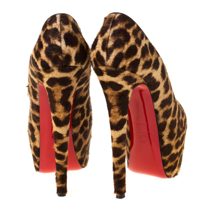 christian louboutin leopard heels