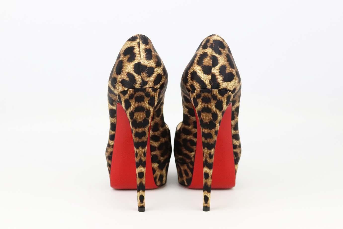 leopard print platform heels