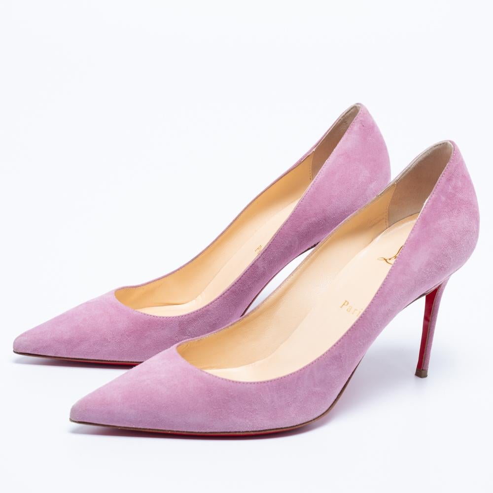 Christian Louboutin Lilac Suede Kate Pumps Size 39 3