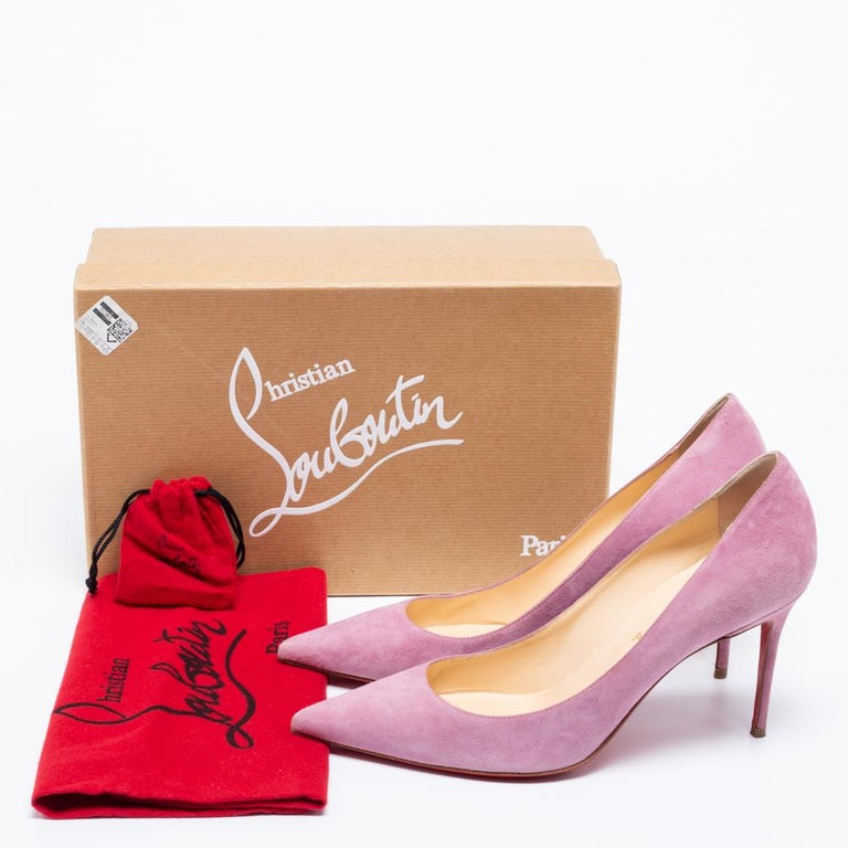 Christian Louboutin Lilac Suede Kate Pumps Size 39 at 1stDibs