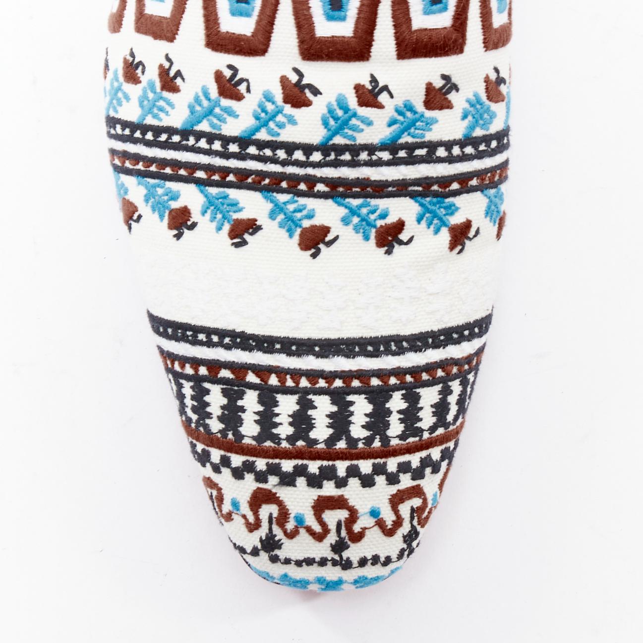 CHRISTIAN LOUBOUTIN Limited Edition Dandelion Greek Flat embroidered loafer EU43 For Sale 1