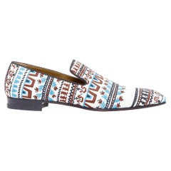 CHRISTIAN LOUBOUTIN Limited Edition Dandelion Greek Flat embroidered loafer EU43