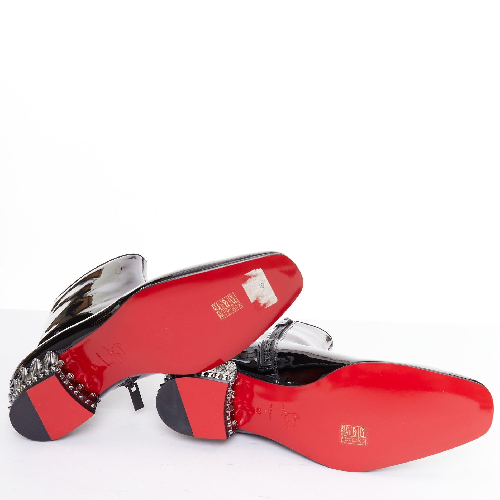CHRISTIAN LOUBOUTIN Lipsiboot 35 botines con tacón egipcio metálico EU43 en venta 6