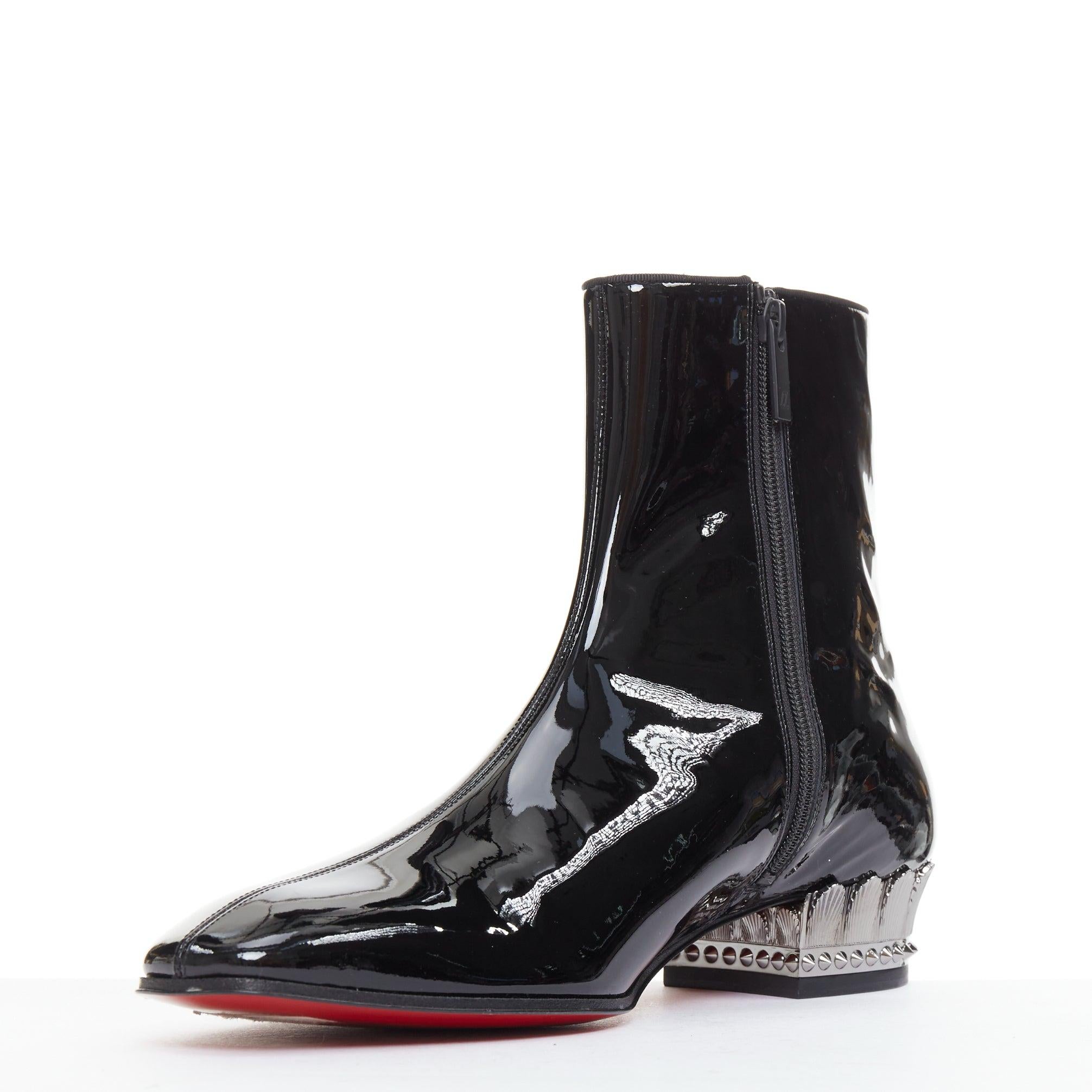 De los hombres CHRISTIAN LOUBOUTIN Lipsiboot 35 botines con tacón egipcio metálico EU43 en venta