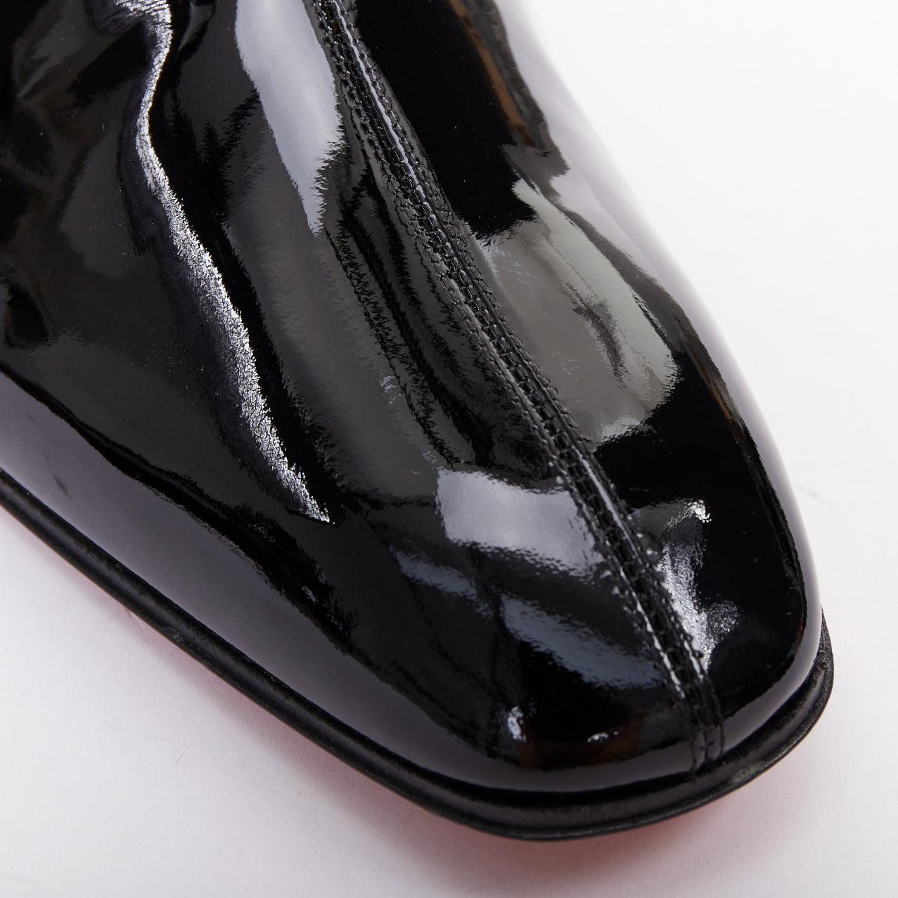 CHRISTIAN LOUBOUTIN Lipsiboot 35 botines con tacón egipcio metálico EU43 en venta 3