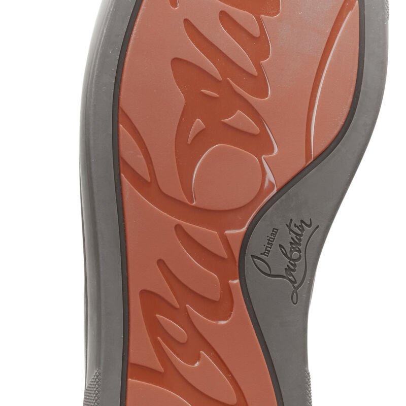 CHRISTIAN LOUBOUTIN Lou Spikes Orlatno marrone con borchie e punta alta EU40 in vendita 6