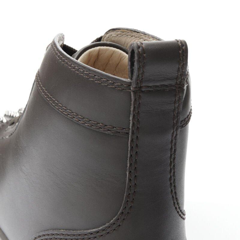 CHRISTIAN LOUBOUTIN Lou Spikes Orlatno marrone con borchie e punta alta EU40 in vendita 3