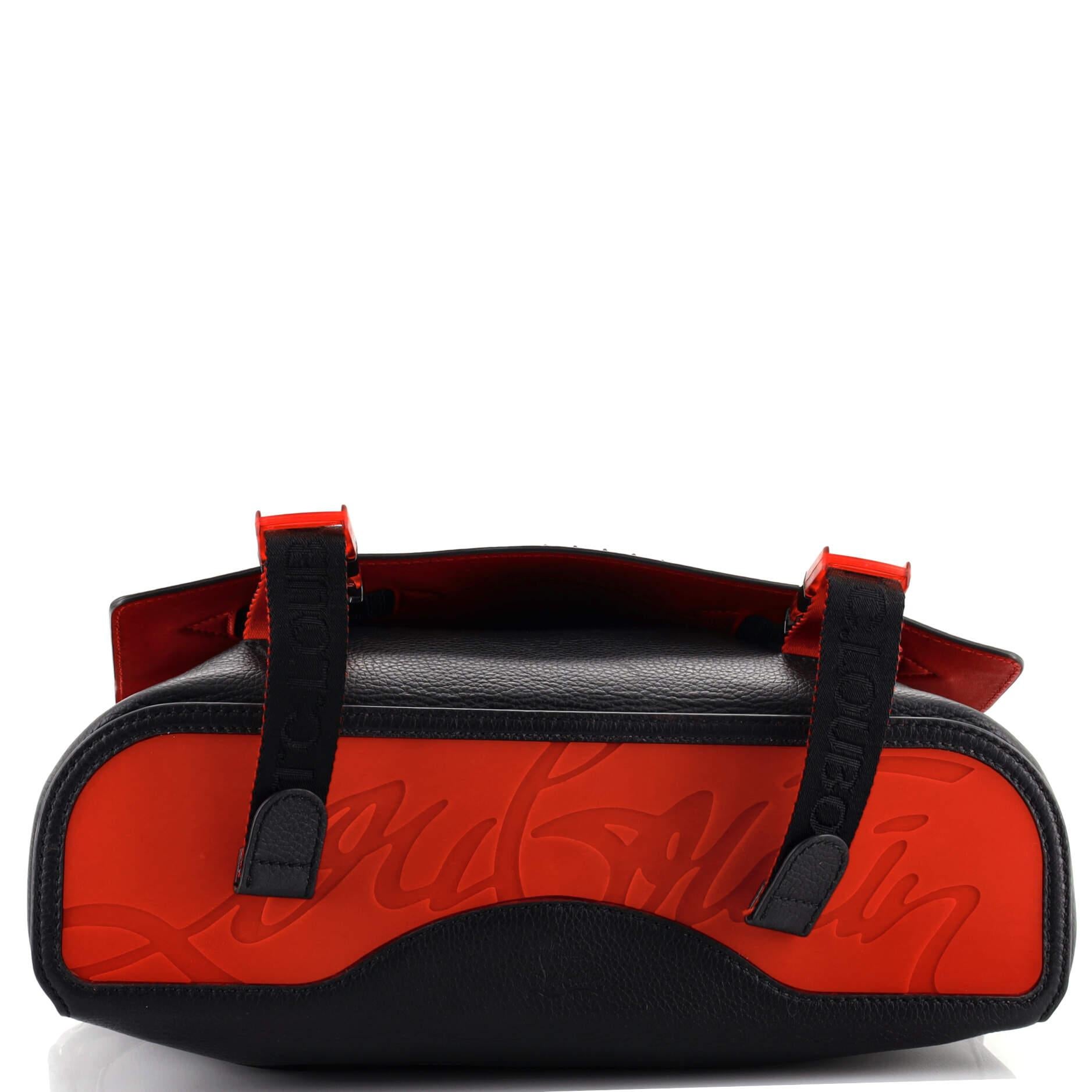 Christian Louboutin Loubiclic Messenger Bag Spiked Leather at