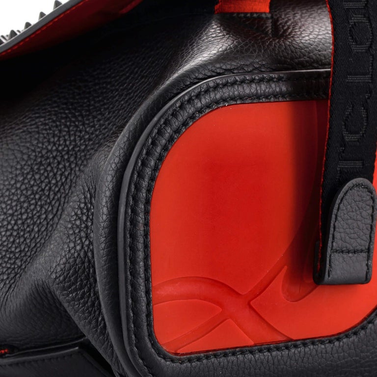 Christian Louboutin Loubiclic Messenger Bag Spiked Leather