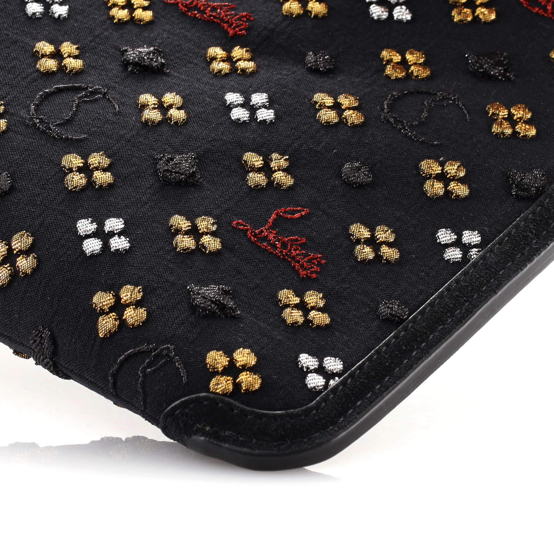 Christian Louboutin Loubiclutch Embellished Canvas 2