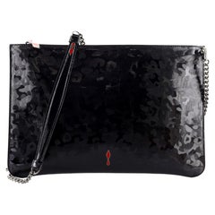 Used Christian Louboutin Loubiclutch Printed Patent