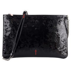 Used Christian Louboutin Loubiclutch Printed Patent