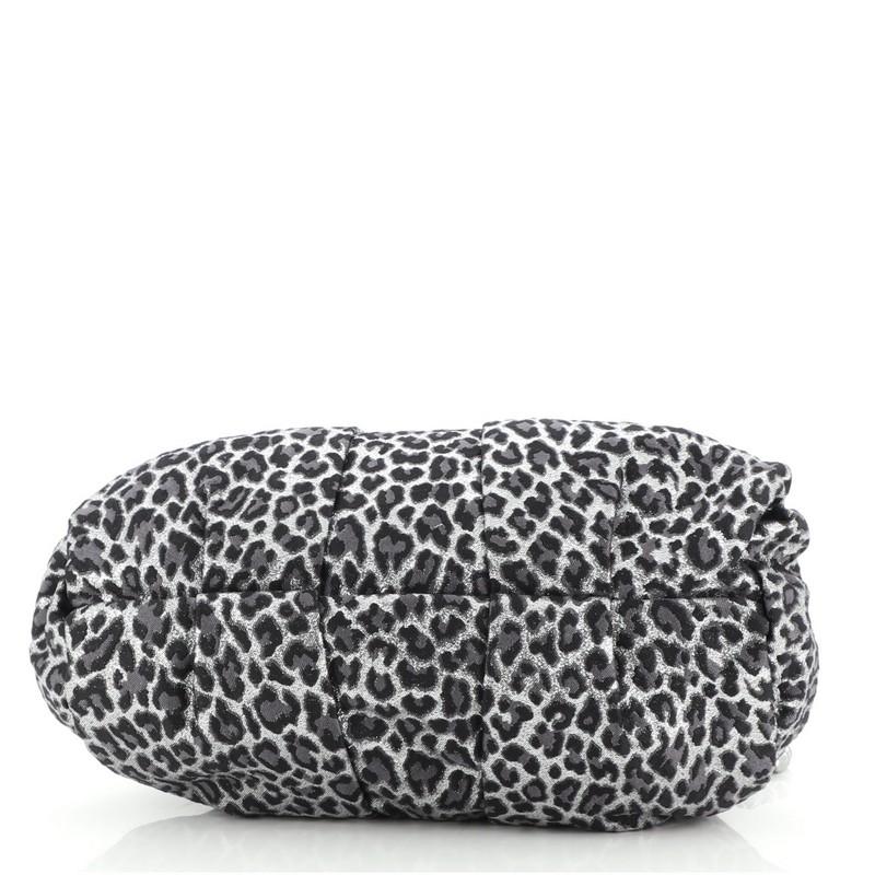 Christian Louboutin Loubinette Handbag Leopard Print Jacquard Small In Good Condition In NY, NY