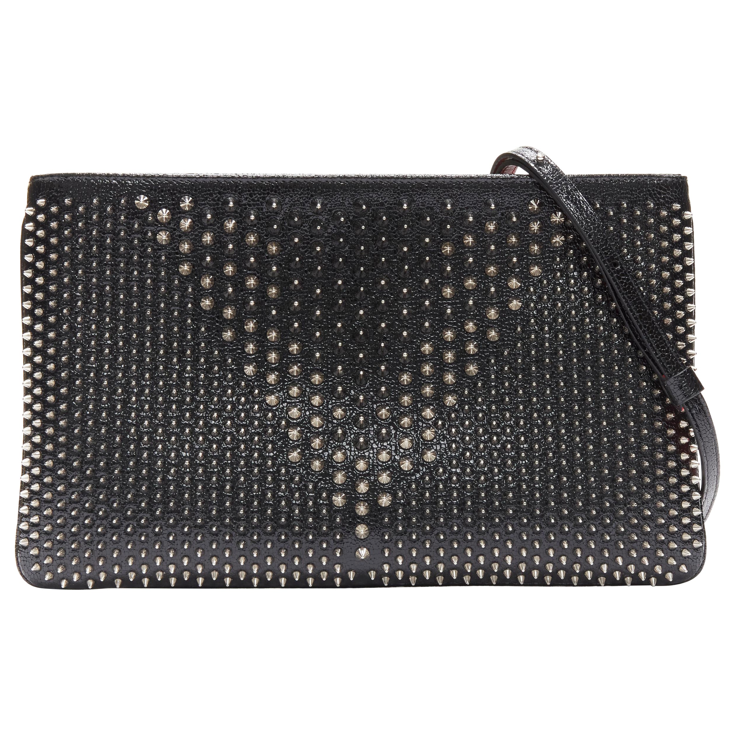 CHRISTIAN LOUBOUTIN Tachuelas negras Loubiposh  bolso bandolera cruzado