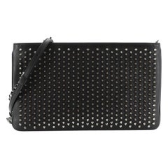 Christian Louboutin Loubiposh Clutch Spiked Leather