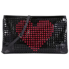 Christian Louboutin Loubiposh Clutch Spiked Patent