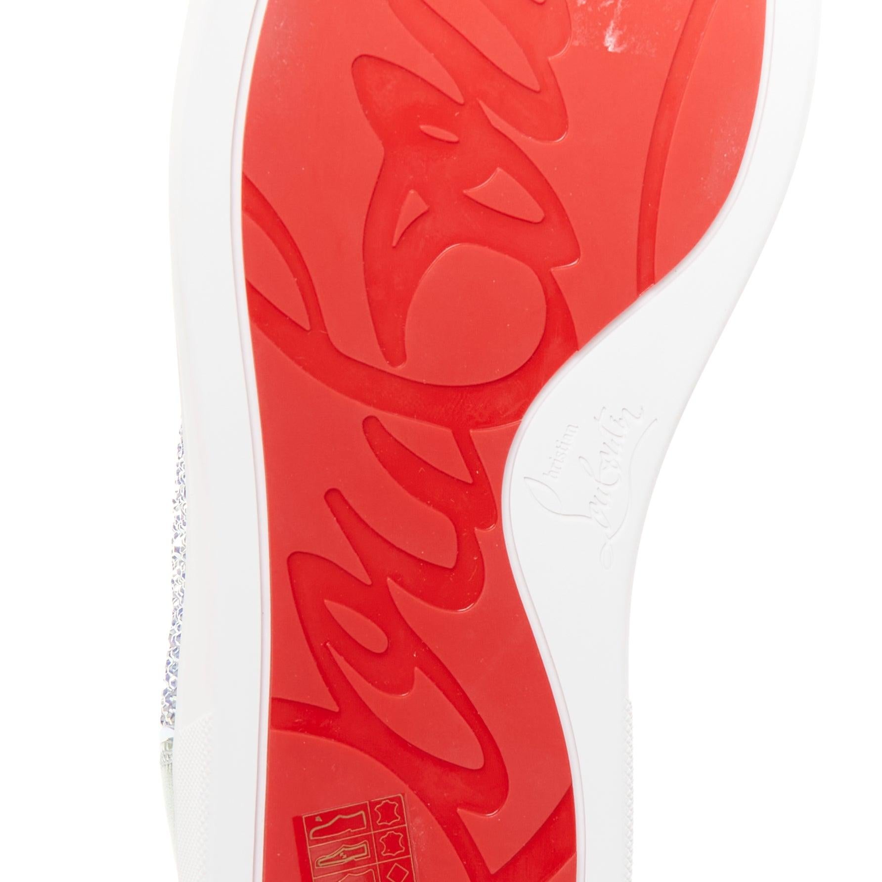CHRISTIAN LOUBOUTIN Louis Junior Strass Zapatilla baja iridiscente EU43 en venta 5