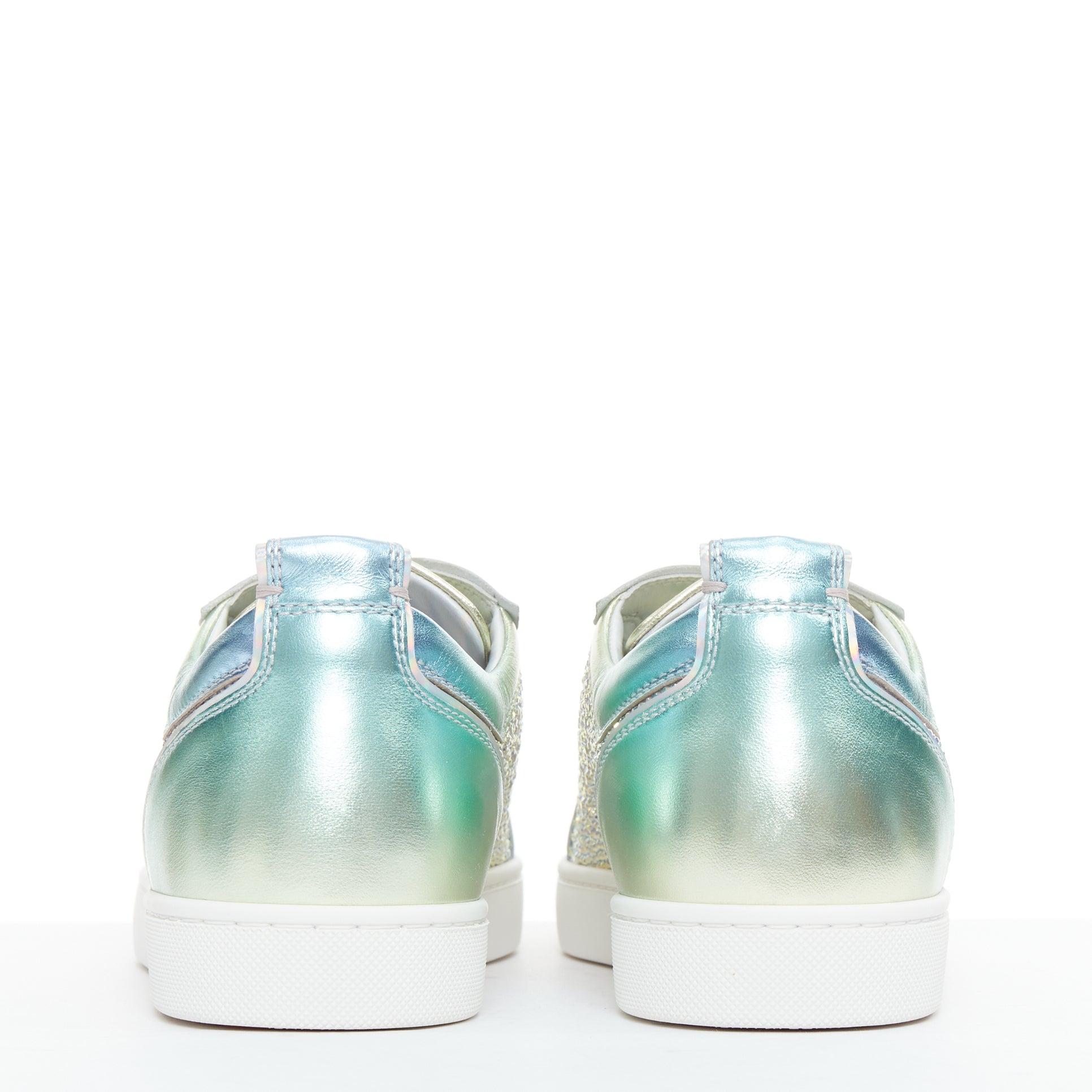 De los hombres CHRISTIAN LOUBOUTIN Louis Junior Strass Zapatilla baja iridiscente EU43 en venta