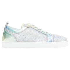 CHRISTIAN LOUBOUTIN Louis Junior Strass Zapatilla baja iridiscente EU43
