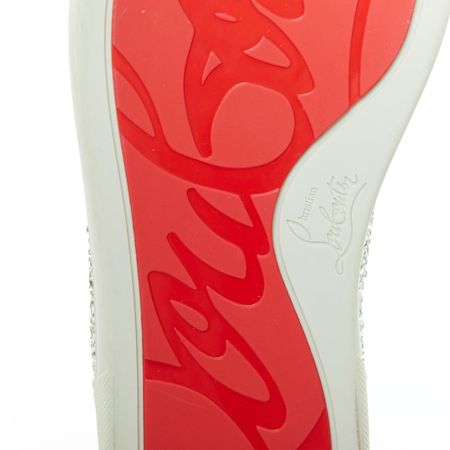 CHRISTIAN LOUBOUTIN Zapatilla baja Louis Junior Strass Opalina Crisolita EU43 en venta 5