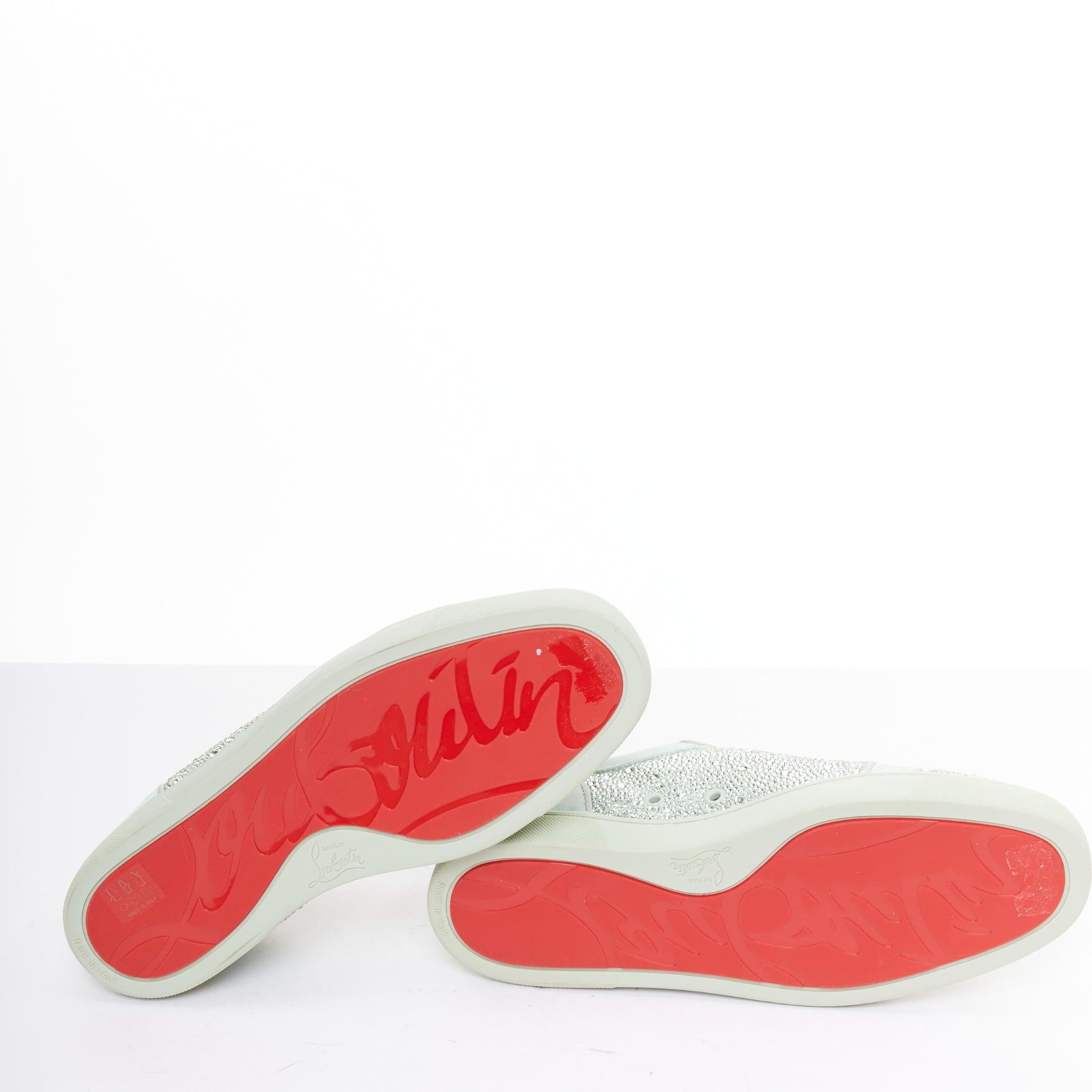CHRISTIAN LOUBOUTIN Zapatilla baja Louis Junior Strass Opalina Crisolita EU43 en venta 6