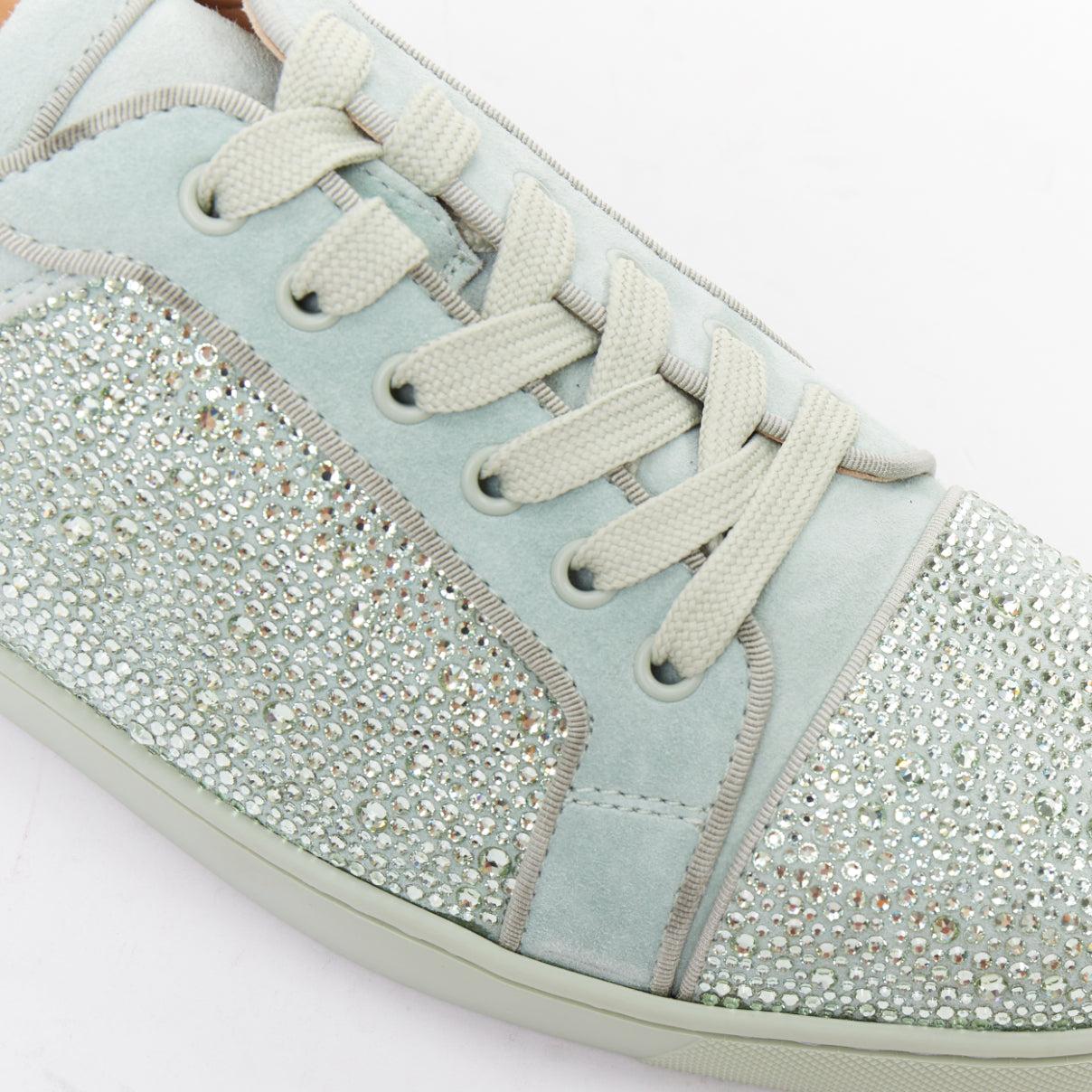 CHRISTIAN LOUBOUTIN Zapatilla baja Louis Junior Strass Opalina Crisolita EU43 en venta 2