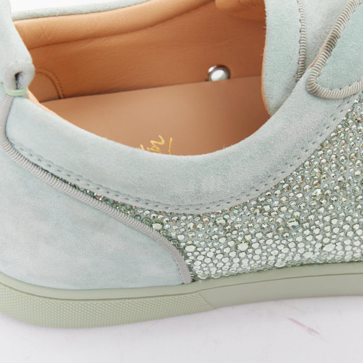 CHRISTIAN LOUBOUTIN Zapatilla baja Louis Junior Strass Opalina Crisolita EU43 en venta 3