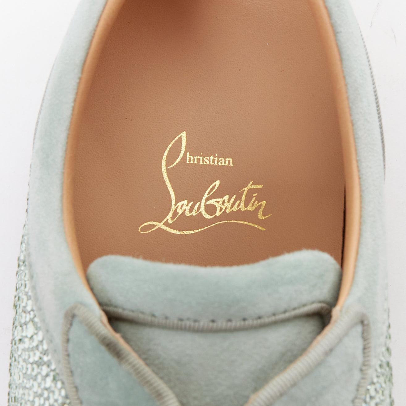 CHRISTIAN LOUBOUTIN Zapatilla baja Louis Junior Strass Opalina Crisolita EU43 en venta 4