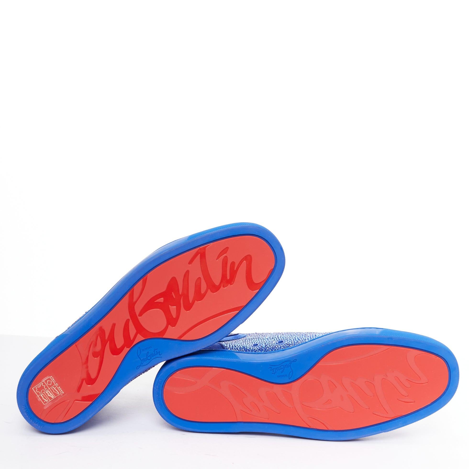 CHRISTIAN LOUBOUTIN Louis Orlato Zapatilla alta de ante con cristales EU44 en venta 6