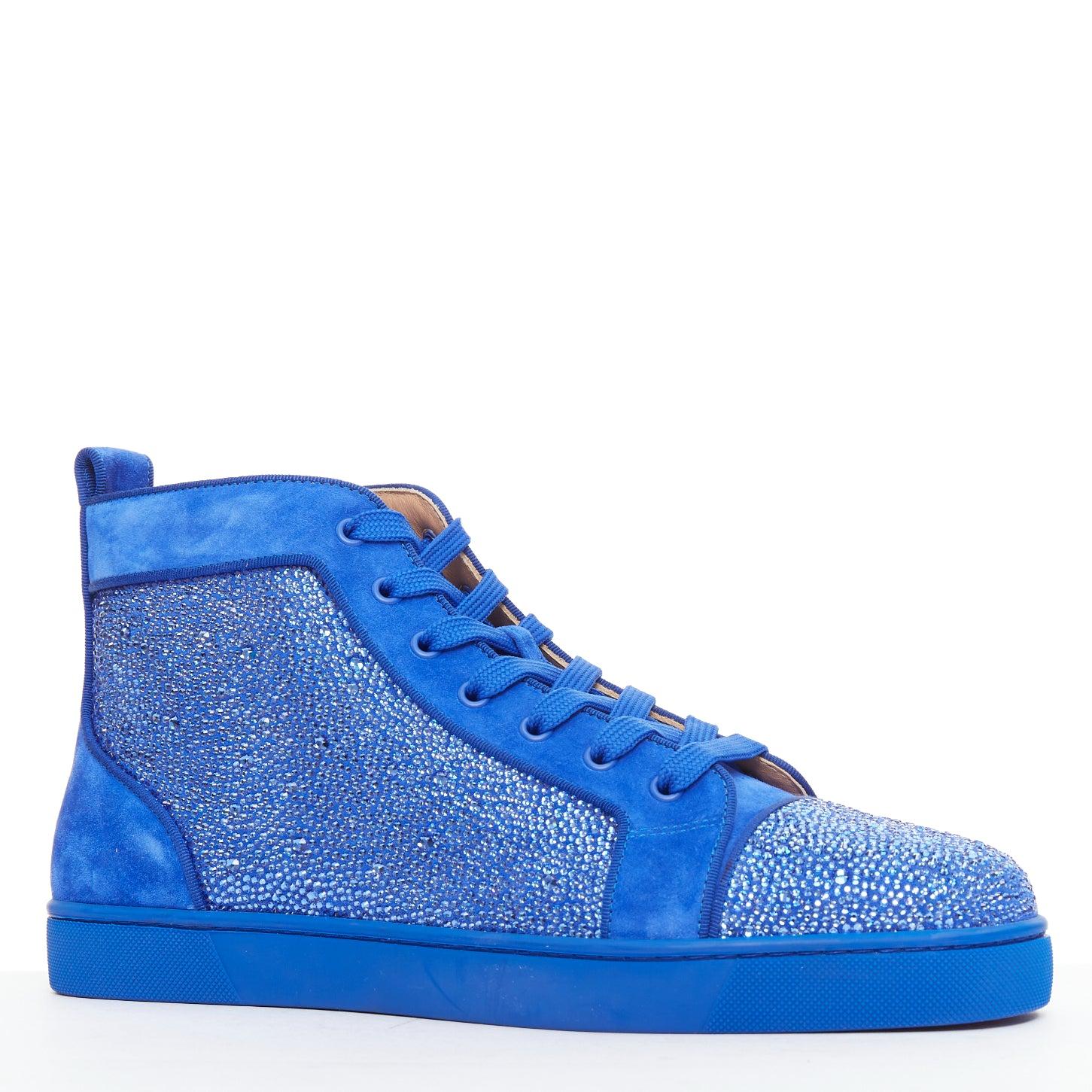 CHRISTIAN LOUBOUTIN Louis Orlato Strass zafiro azul cobalto ante cristal zapatilla alta EU44
Referencia: TGAS/F00140
Marca: Christian Louboutin
Model No: Louis Orlato
Material: Ante, Goma
Color: Azul
Patrón: Sólido
Cierre: Cordón
Forro: Piel marrón