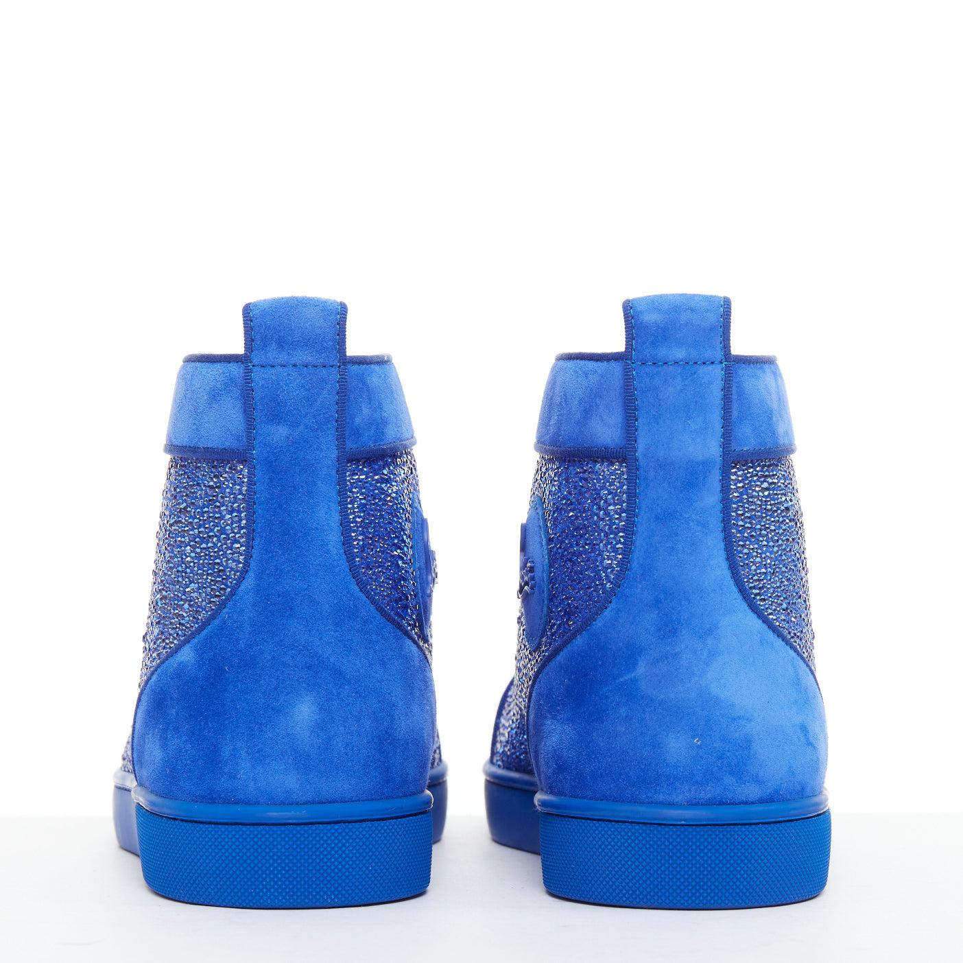 De los hombres CHRISTIAN LOUBOUTIN Louis Orlato Zapatilla alta de ante con cristales EU44 en venta