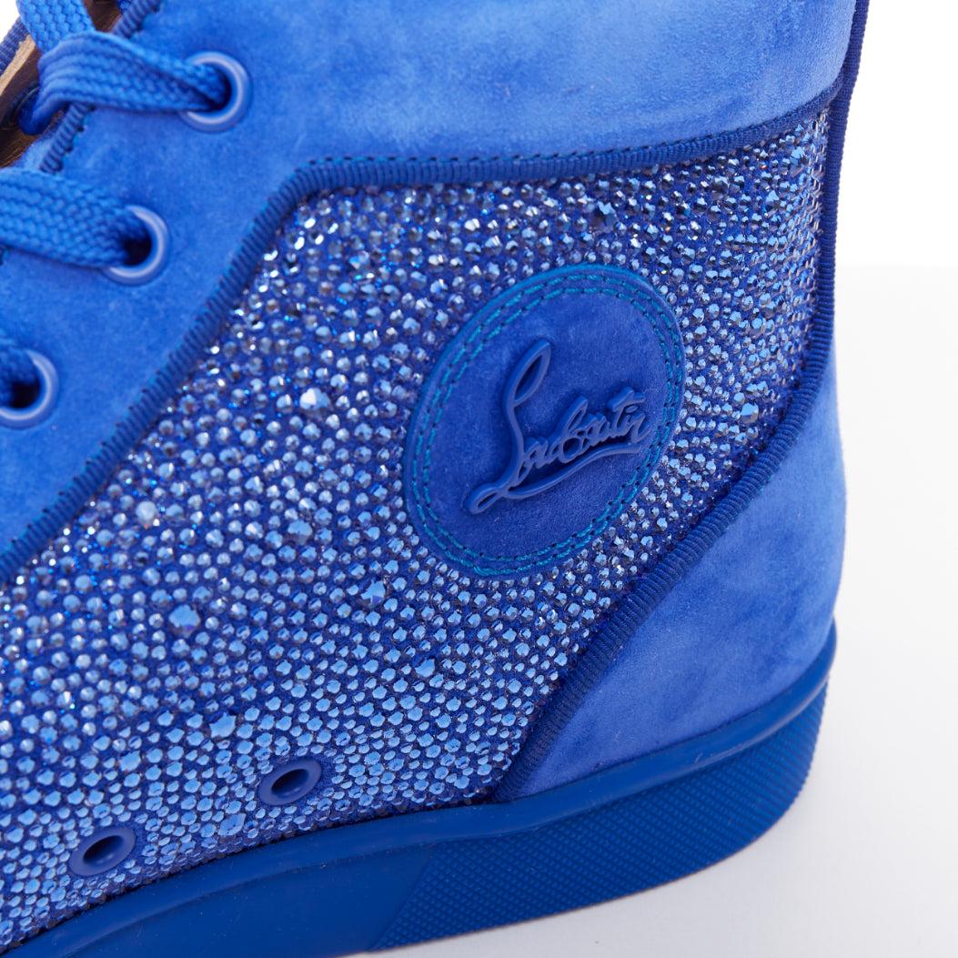 CHRISTIAN LOUBOUTIN Louis Orlato Zapatilla alta de ante con cristales EU44 en venta 3