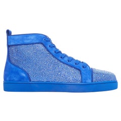 CHRISTIAN LOUBOUTIN Louis Orlato Zapatilla alta de ante con cristales EU44