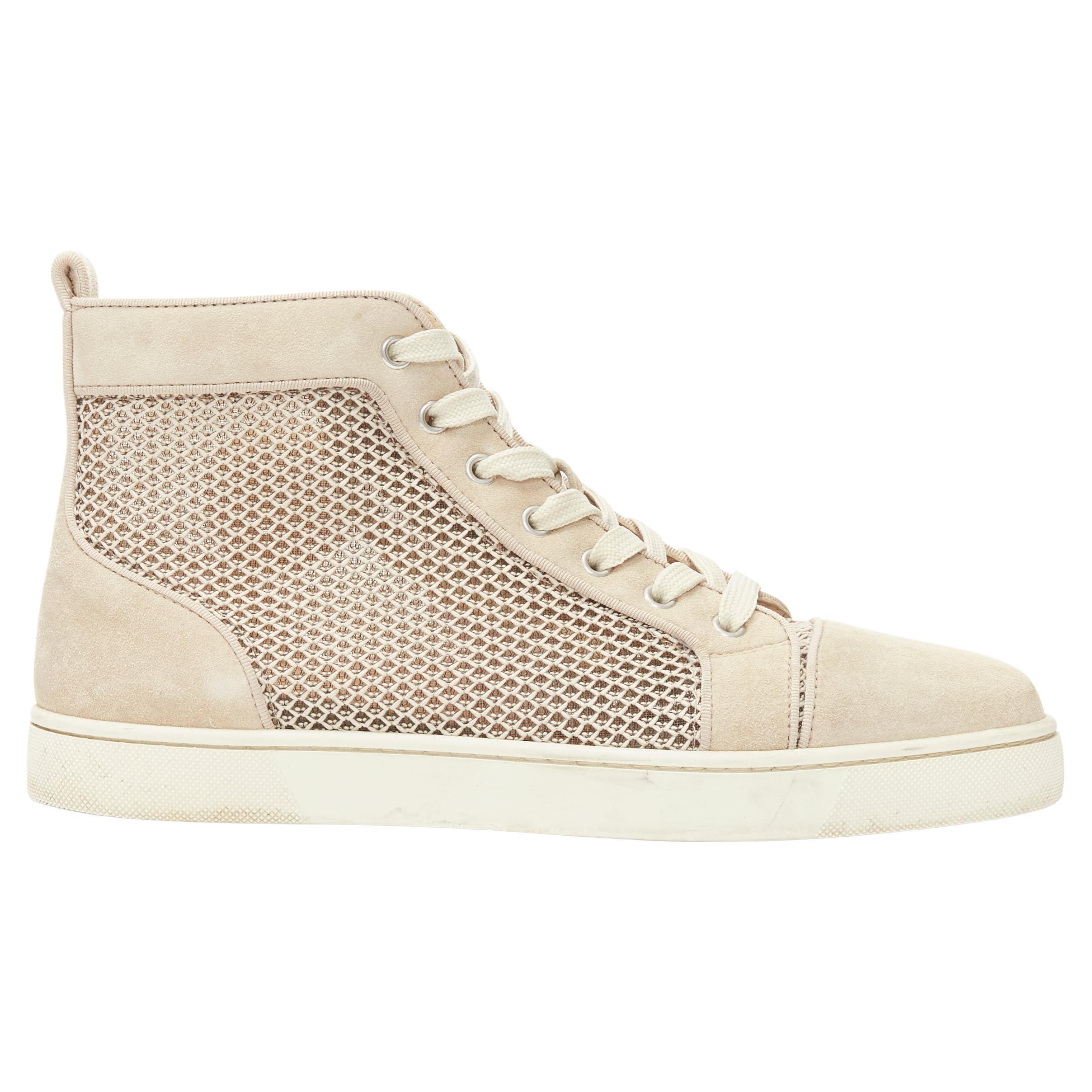 Louis - High-top sneakers - Calf leather - White - Christian Louboutin