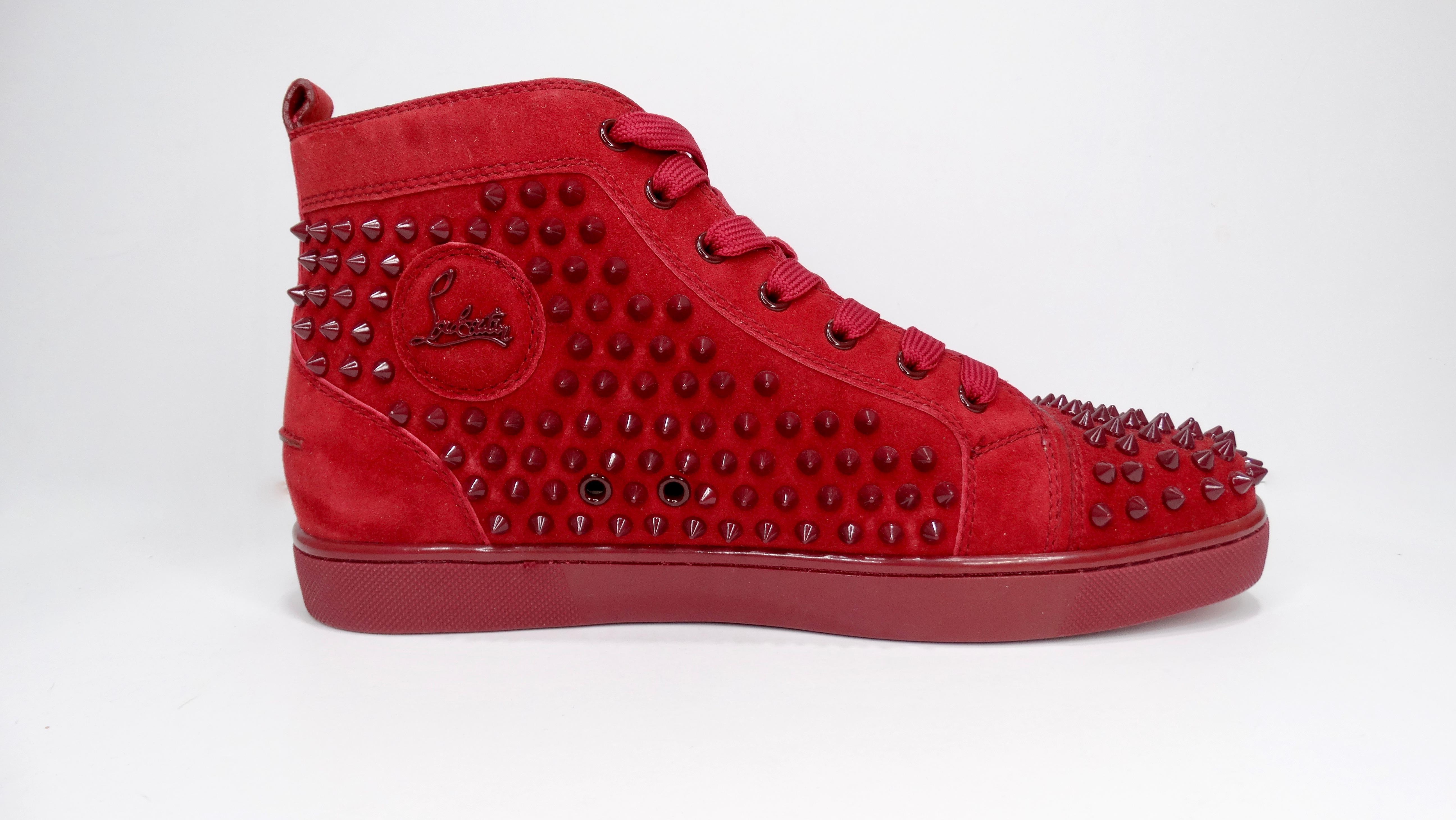 Men's Christian Louboutin Louis Spikes Flat Sneakers