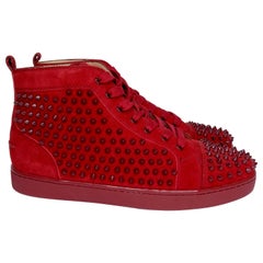 lv red bottom pumps, christian louboutin black spiked sneakers