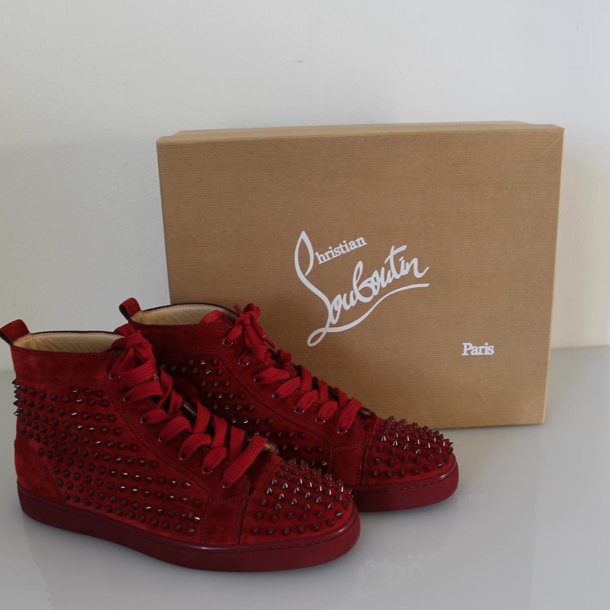 Christian Louboutin Louis Spikes Sneakers 44 In Excellent Condition In Gazzaniga (BG), IT