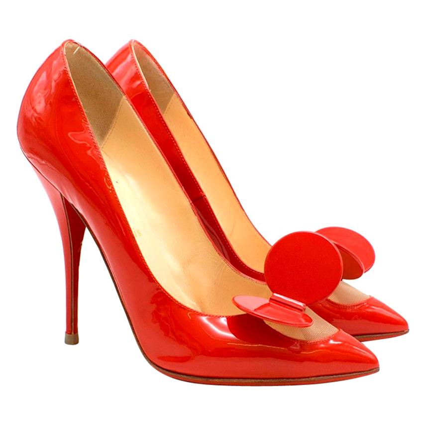 Christian Louboutin Madame Mouse patent-leather pumps 40
