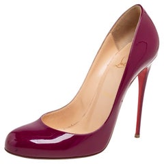 Christian Louboutin Magenta Patent Leather Fifi Pumps Size 39.5