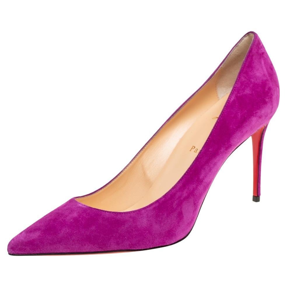 Christian Louboutin Magenta Suede Kate Pumps Size 41