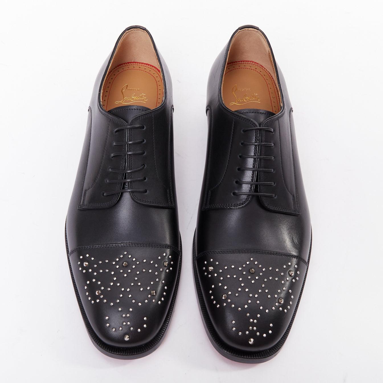CHRISTIAN LOUBOUTIN Maltés negro plata tachuela puntera encaje derby brogue EU42.5
Referencia: TGAS/F00134
Marca: Christian Louboutin
Model No: Maltés
Material: Piel
Color: Negro, Plata
Patrón: Sólido
Cierre: Cordón
Forro: Piel marrón